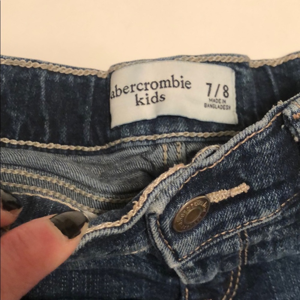 Cut Off Jean Shorts, Abercrombie & DL 1961, sz 7 - Picture 4 of 9